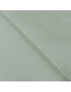 Tissu, Polaire Doudou, Vert Menthe Clair, Laize 150 cm, 100% Polyester 290g/m² 2