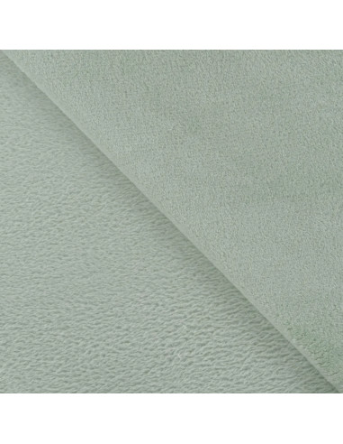Tissu, Polaire Doudou, Vert Menthe Clair, Laize 150 cm, 100% Polyester 290g/m²
