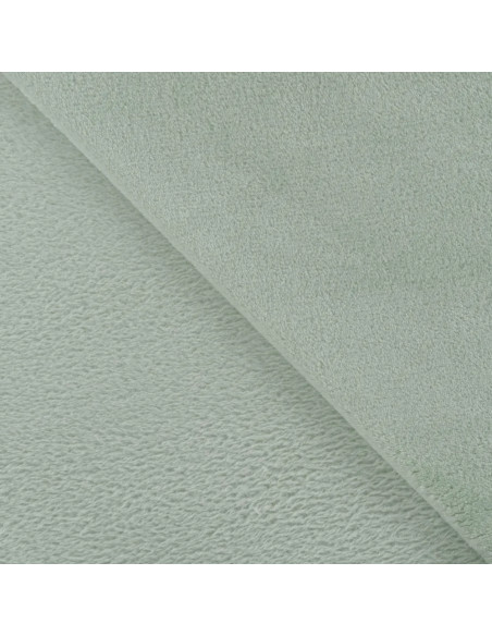 Tissu, Polaire Doudou, Vert Menthe Clair, Laize 150 cm, 100% Polyester 290g/m²