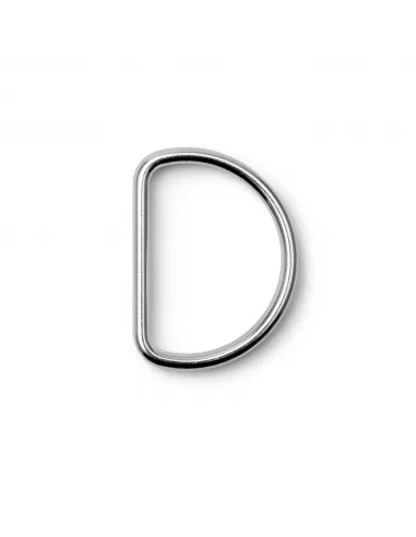 Anneau demi-rond Prym argent 40 mm acier | Zephyr Tissus
