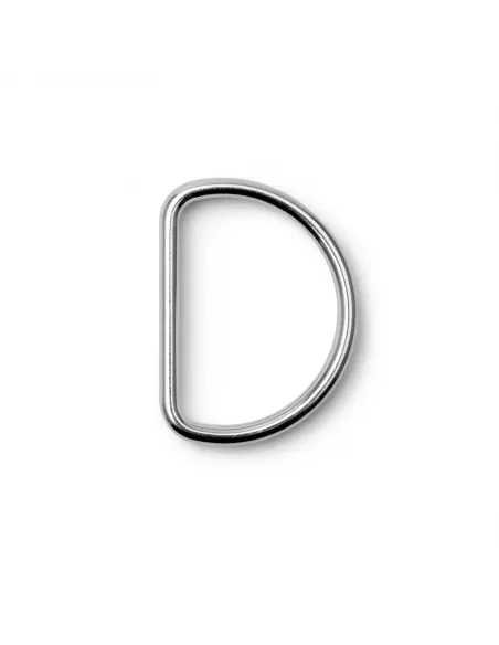 Anneau demi-rond Prym argent 40 mm acier | Zephyr Tissus