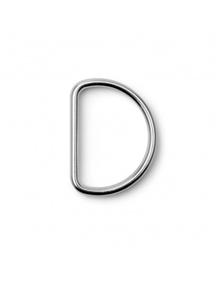 Anneaux demi ronds, 40mm, argent