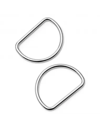 Anneau demi-rond Prym argent 40 mm acier | Zephyr Tissus