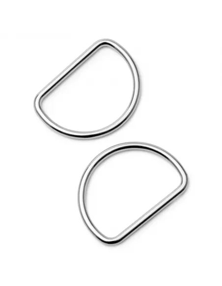 Anneau demi-rond Prym argent 40 mm acier | Zephyr Tissus