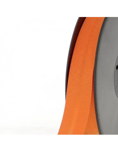 Biais tout textile, polycoton, 40mm, orange