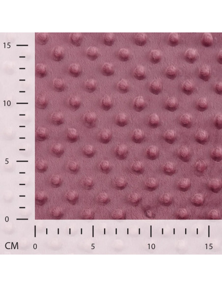 Polaire minky, vieux rose