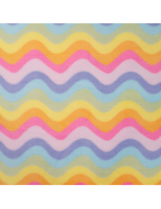 Polaire doudou, zigzag multicolores