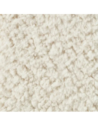 Tissu, Lainage Mouton Bouclé, Écru, Laize 150 cm, 100% Polyester 260g/m²