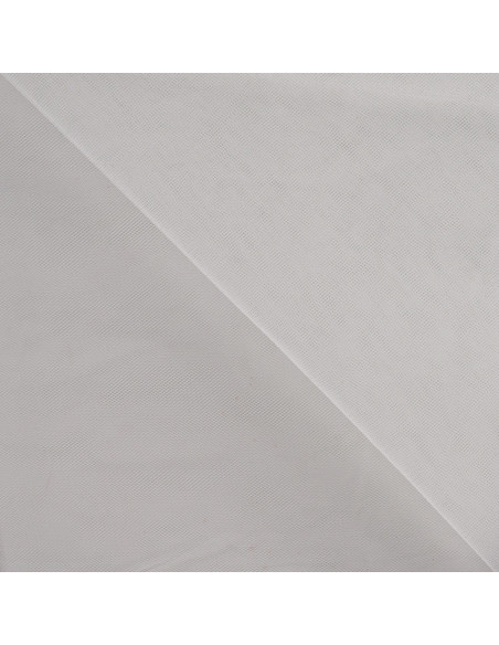 Tissu, Tulle Souple "Voile de Mariée", Blanc Pur, Laize 150 cm, Polyamide 10g/m²