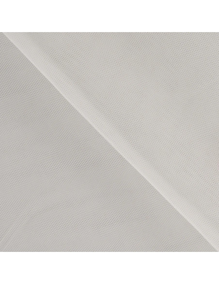 Tissu, Tulle Souple Uni, Écru Naturel, Laize 150 cm, Polyamide 10g/m²