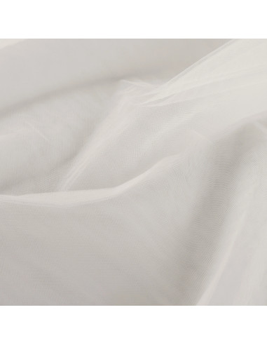 Tissu, Tulle Souple Uni, Écru Naturel, Laize 150 cm, Polyamide 10g/m²