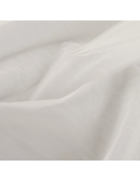 Tissu, Tulle Souple Uni, Écru Naturel, Laize 150 cm, Polyamide 10g/m²