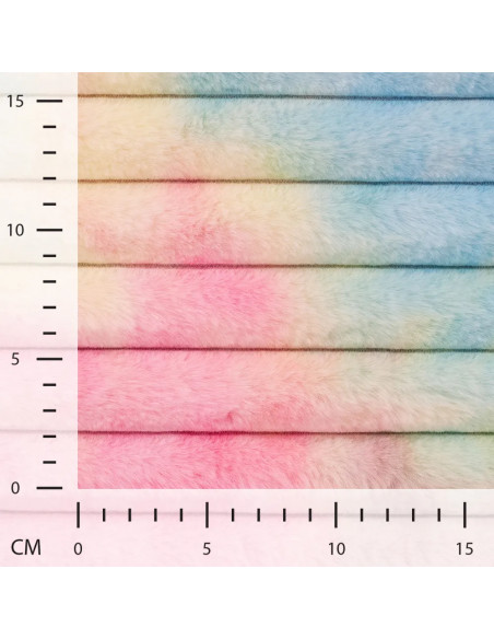 Tissu, Polaire Tie & Dye, Rainbow, Laize 145 cm, 100% Polyester 330g/m²