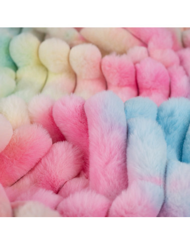 Tissu, Polaire Tie & Dye, Rainbow, Laize 145 cm, 100% Polyester 330g/m²