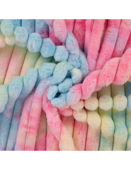 Tissu, Polaire Tie & Dye, Rainbow, Laize 145 cm, 100% Polyester 330g/m²