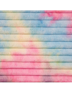Tissu, Polaire Tie & Dye, Rainbow, Laize 145 cm, 100% Polyester 330g/m²