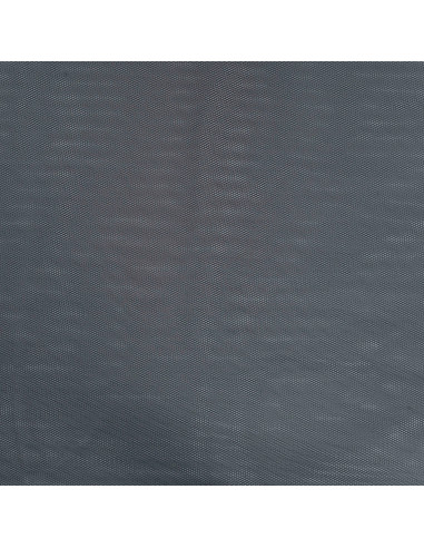 Tissu, Tulle Rigide Uni, Noir Profond, Laize 145 cm, Polyamide 18g/m²