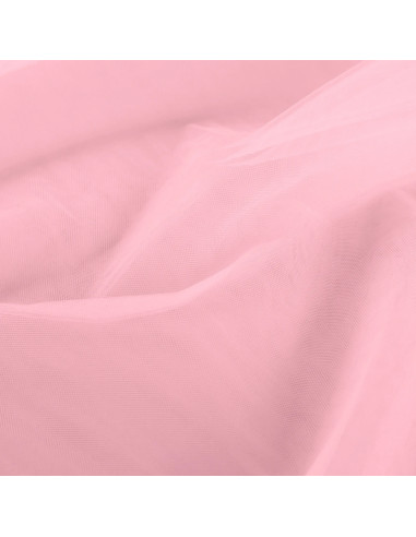 Tissu, Tulle Rigide Uni, Rose Vif, Laize 145 cm, Polyamide 18g/m²