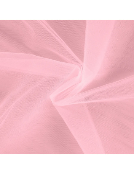 Tissu, Tulle Rigide Uni, Rose Vif, Laize 145 cm, Polyamide 18g/m²
