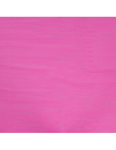 Tissu, Tulle Rigide Uni, Rose Fuchsia Intense, Laize 145 cm, Polyamide 18g/m²