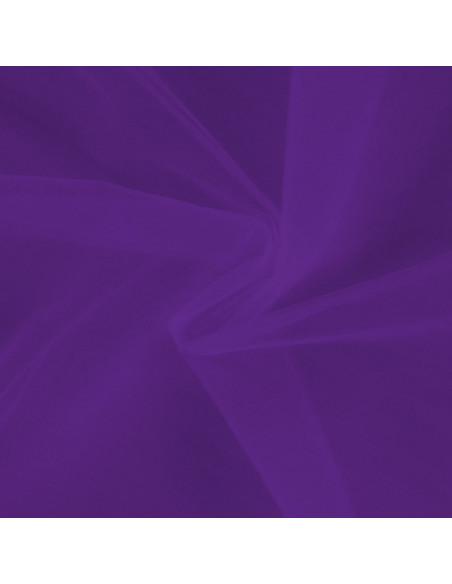 Tissu, Tulle Rigide Uni, Violet Profond, Laize 145 cm, Polyamide 18g/m²