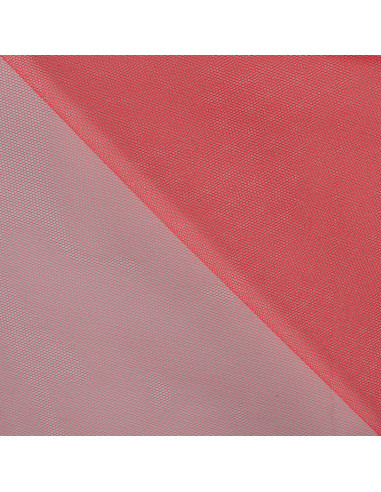 Tissu, Tulle Rigide Uni, Rouge Classique, Laize 145 cm, Polyamide 18g/m²
