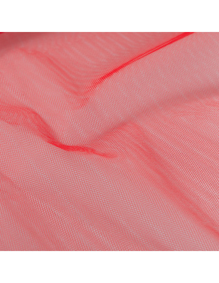 Tissu, Tulle Rigide Uni, Rouge Classique, Laize 145 cm, Polyamide 18g/m²