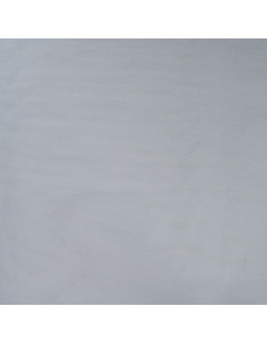 Tissu, Tulle Rigide Uni, Gris Moyen, Laize 145 cm, Polyamide 18g/m²