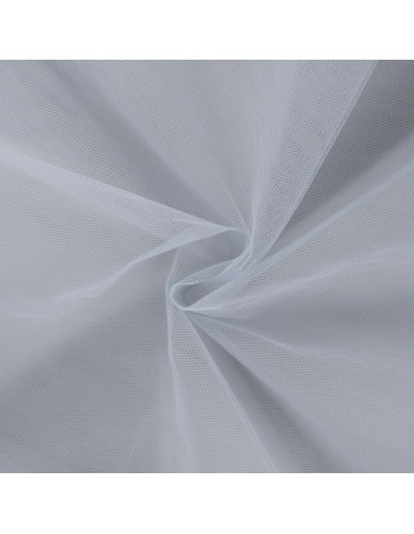 Tissu, Tulle Rigide Uni, Gris Moyen, Laize 145 cm, Polyamide 18g/m²