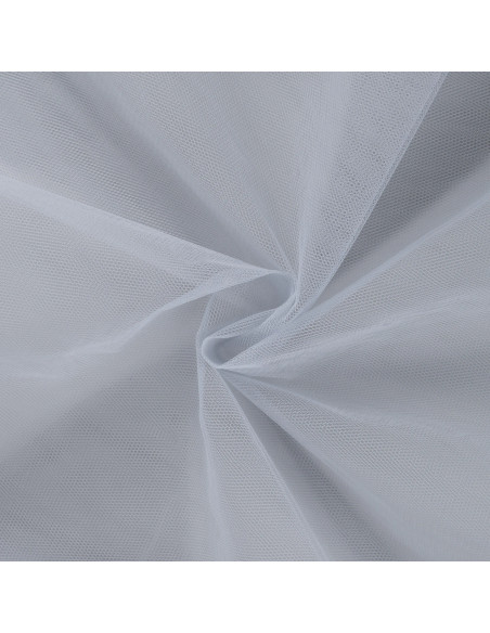 Tissu, Tulle Rigide Uni, Gris Moyen, Laize 145 cm, Polyamide 18g/m²