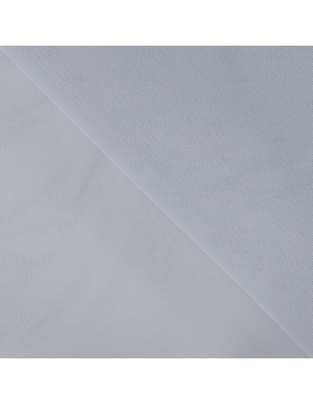 Tissu, Tulle Rigide Uni, Gris Moyen, Laize 145 cm, Polyamide 18g/m²