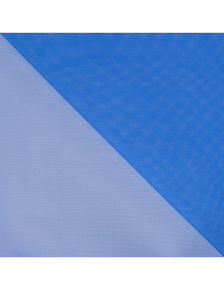 Tissu, Tulle Rigide Uni, Bleu Roi Intense, Laize 150 cm, Polyester/Polyamide 18g/m²