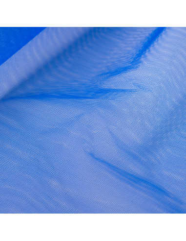 Tissu, Tulle Rigide Uni, Bleu Roi Intense, Laize 150 cm, Polyester/Polyamide 18g/m²