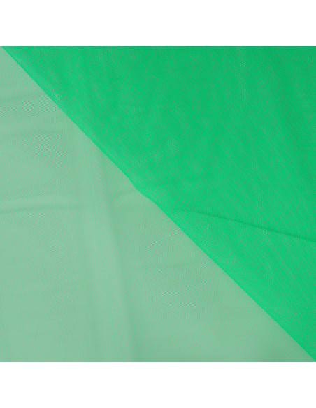 Tissu, Tulle Rigide Uni, Vert Fluo Intense, Laize 145 cm, Polyamide 18g/m²