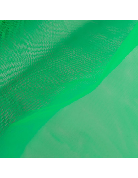 Tissu, Tulle Rigide Uni, Vert Fluo Intense, Laize 145 cm, Polyamide 18g/m²