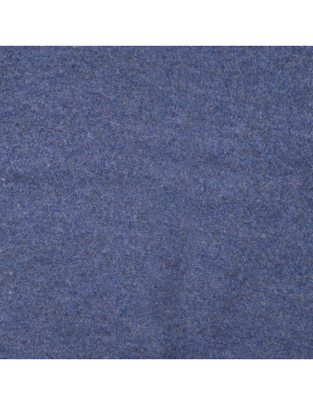 Tissu, Laine Bouillie Unie, Bleu Jean, Laize 140 cm, 100% Laine 400g/m²