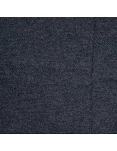 Tissu, Laine Bouillie Unie, Gris Foncé, Laize 140 cm, 100% Laine 400g/m²