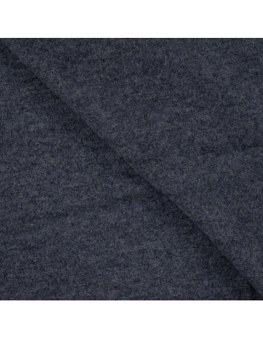 Tissu, Laine Bouillie Unie, Gris Foncé, Laize 140 cm, 100% Laine 400g/m²