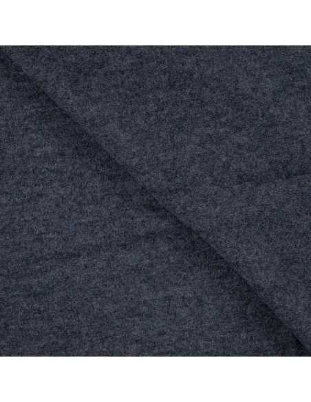 Tissu, Laine Bouillie Unie, Gris Foncé, Laize 140 cm, 100% Laine 400g/m²