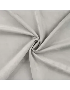 Tissu, Suédine Scuba Unie, Gris Argent, Laize 150 cm, 96% Polyester 4% Spandex 280g/m²