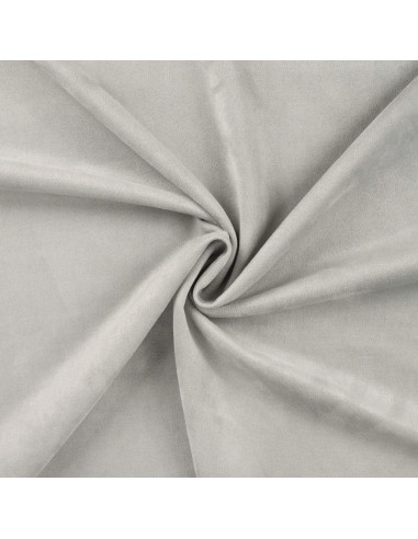 Tissu, Suédine Scuba Unie, Gris Argent, Laize 150 cm, 96% Polyester 4% Spandex 280g/m²