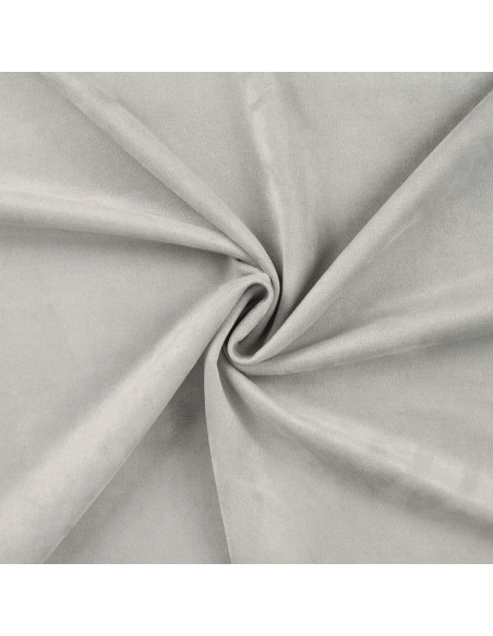 Tissu, Suédine Scuba Unie, Gris Argent, Laize 150 cm, 96% Polyester 4% Spandex 280g/m²