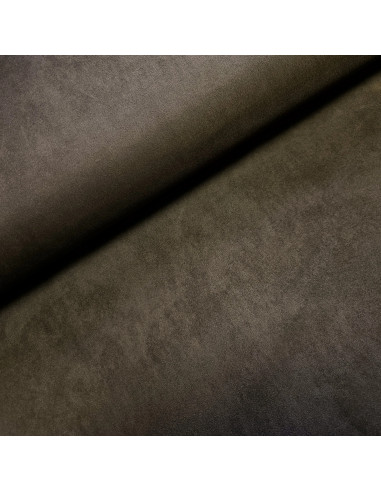 Tissu, Suédine Scuba Unie, Marron Foncée, Laize 150 cm, 96% Polyester 4% Spandex 280g/m²