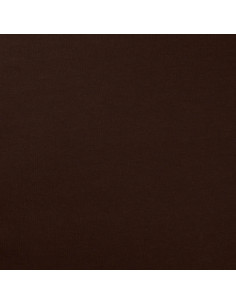 French terry coton uni, envers brossé, marron foncé 2