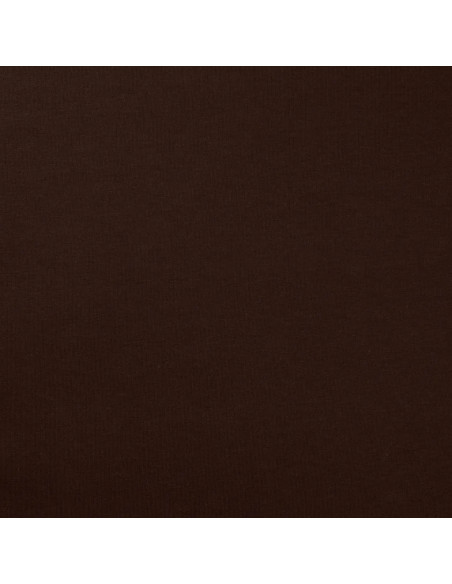 Tissu, French Terry Uni Envers Brossé, Marron Foncé, Laize 150 cm, Coton Stretch
