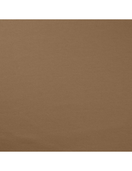 Tissu, French Terry Uni Envers Brossé, Taupe, Laize 150 cm, Coton Stretch