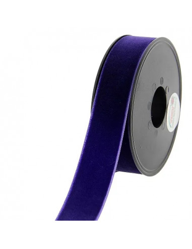 Ruban velours, 25mm, violet