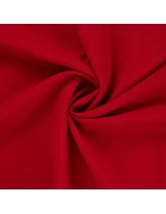 Tissu, Burlington Uni, Rouge Vif, Laize 150 cm, 100% Polyester 165g/m²