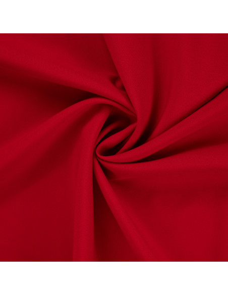 Tissu, Burlington Uni, Rouge Vif, Laize 150 cm, 100% Polyester 165g/m²