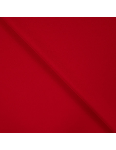 Tissu, Burlington Uni, Rouge Vif, Laize 150 cm, 100% Polyester 165g/m²